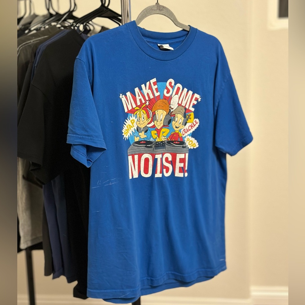 2013 Vintage Kellogg’s Snap Crackle Pop Tee Shirt DJ Rave